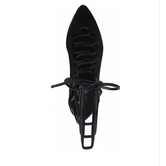 COPY - RARE NEW Freebird Enya Ghille Lace Black Suede Shoes Sz9 but fits 8-8.5 - Picture 3 of 5